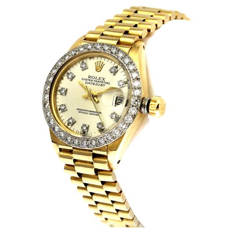 rolex donna argento cn schermo dorato|orologi rolex donna.